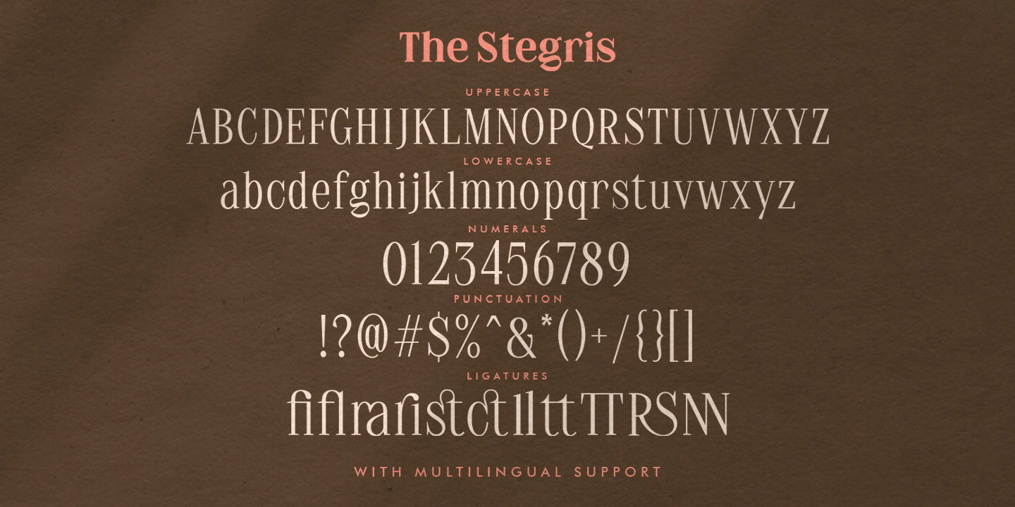 Example font The Stegris #2